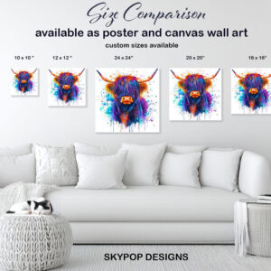 Highland Cow Art