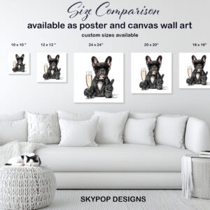 French Bulldog Cheers Art