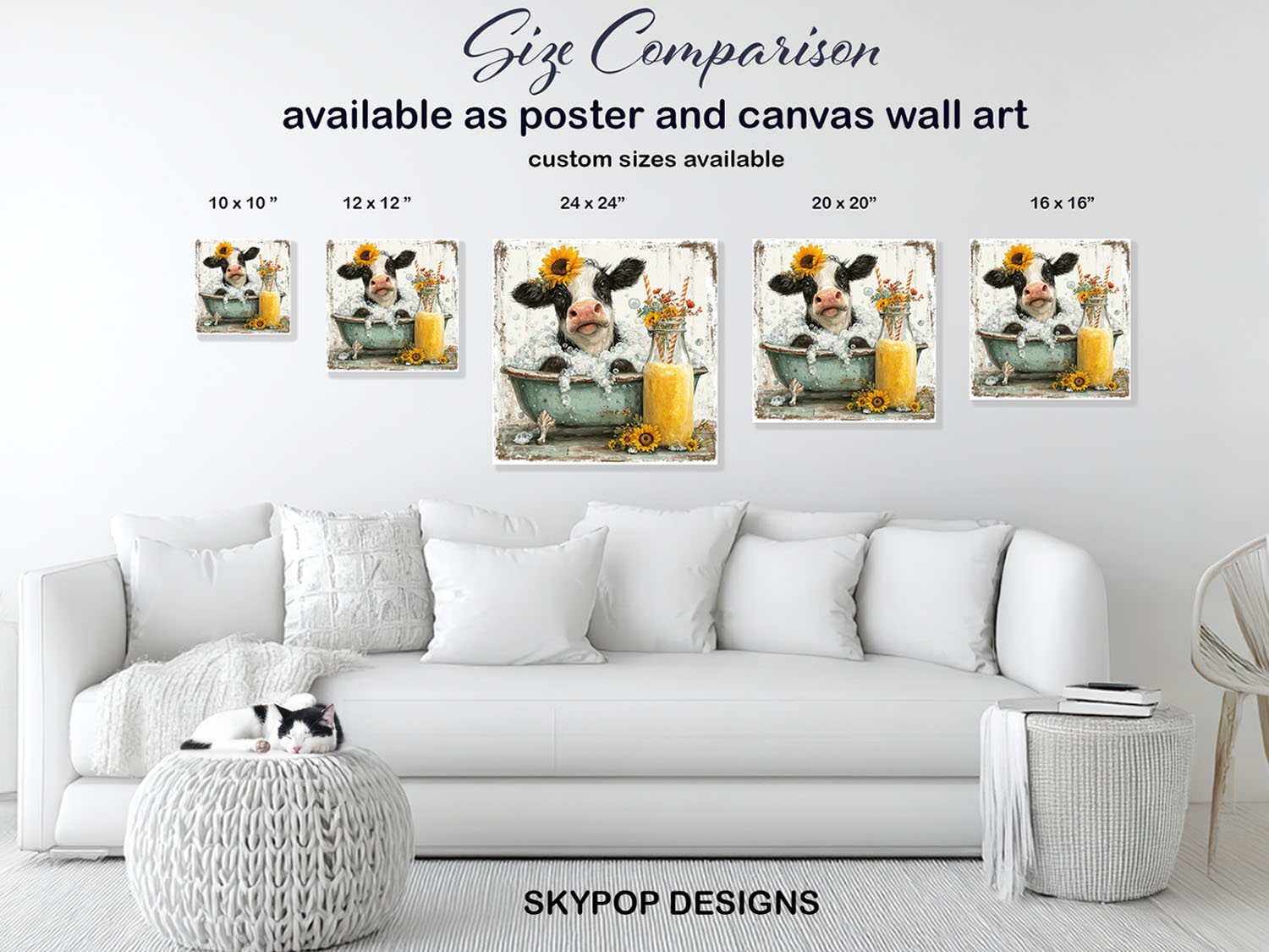 7.jpg Highland Cow Sunflower Art