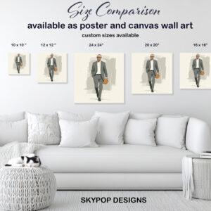 Barack Obama Basketball King Art