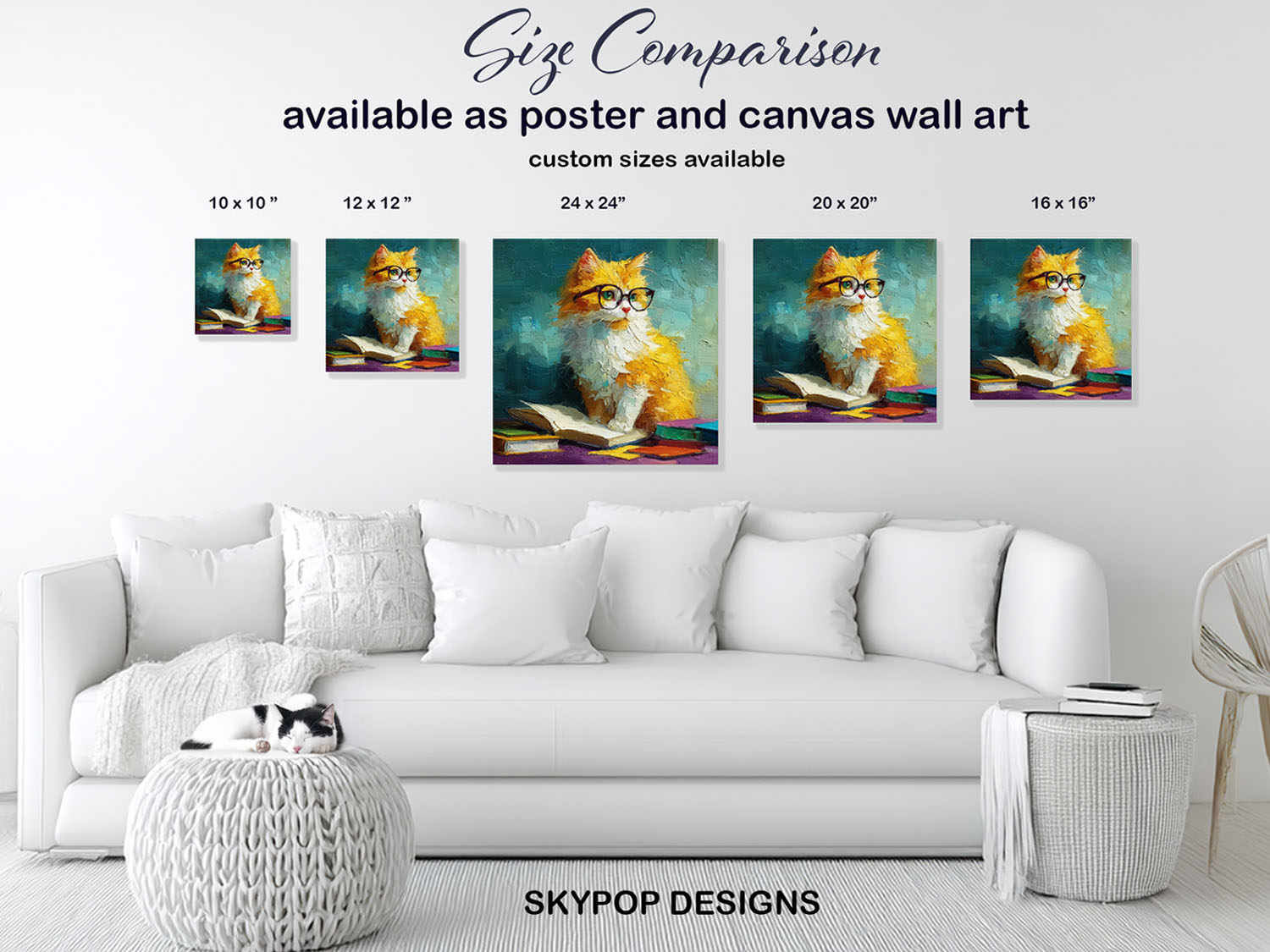 7.jpg Cat Book Reader Art