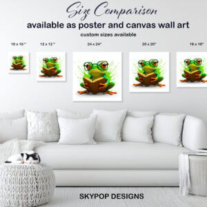 Frog Reader Art