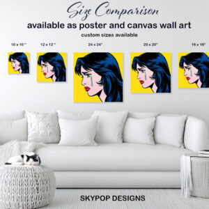 Crying Girl Pop Art