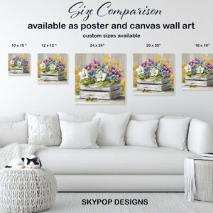 Hellebore Flowers Wooden Crate Art