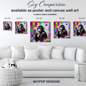 Chimpanzee Bird Art