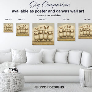 Sheep Bunny Bird Art