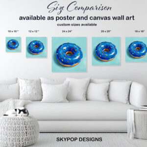 Blue Donut Art