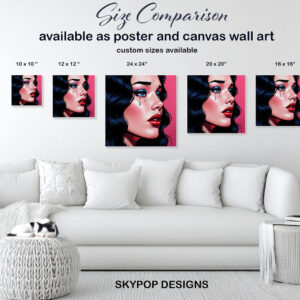 Pop Art Tears Woman Art