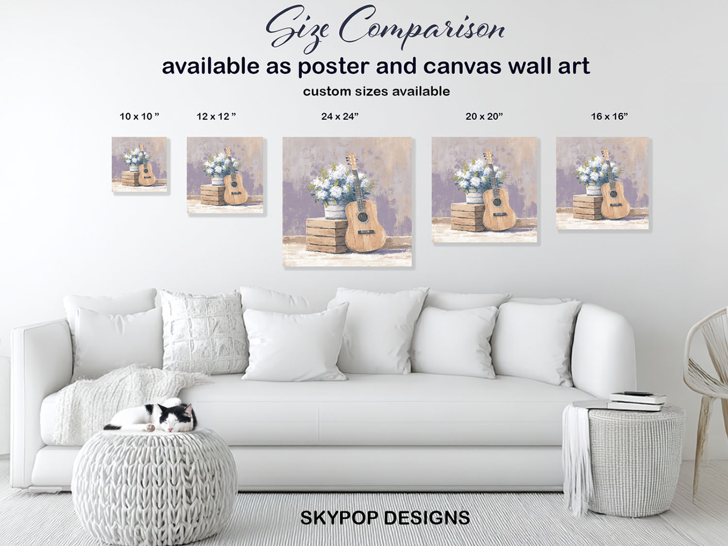 7.jpg Guitar Hydrangea Art