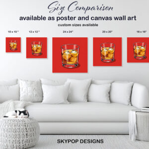 Whiskey Glass Art