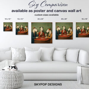 Bull Terrier Dog Poker Art