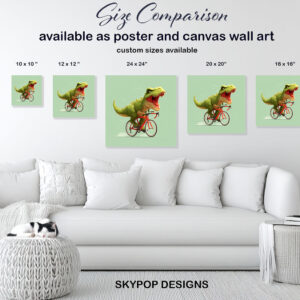 Dinosaur Cycling Fun Art