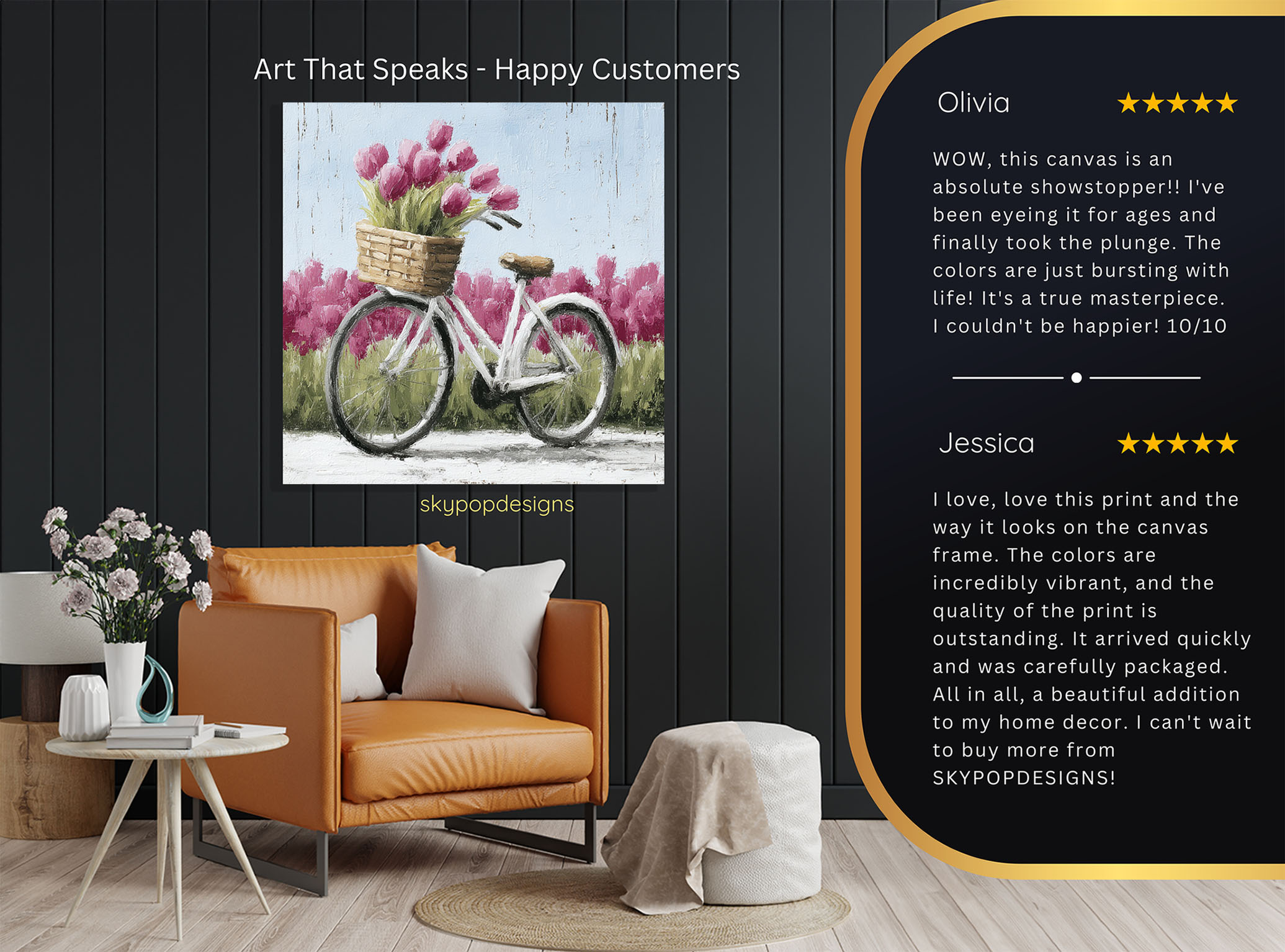 8.jpg Bicycle With Tulips Art