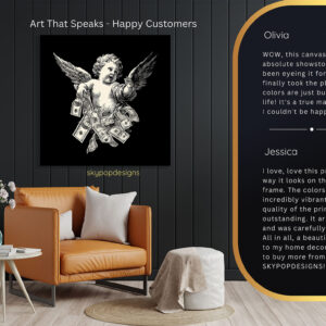 Cherub Money Shower Art