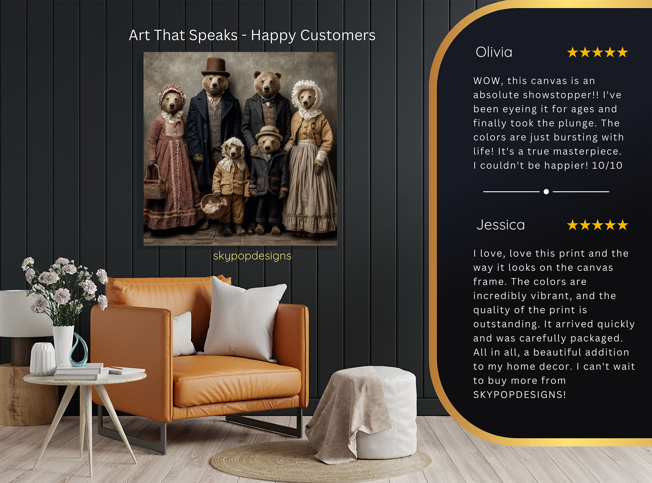 8.jpg Bear Family Portrait Art