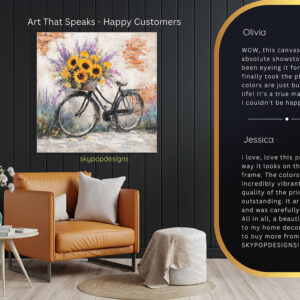 Sunflower Bicycle Art