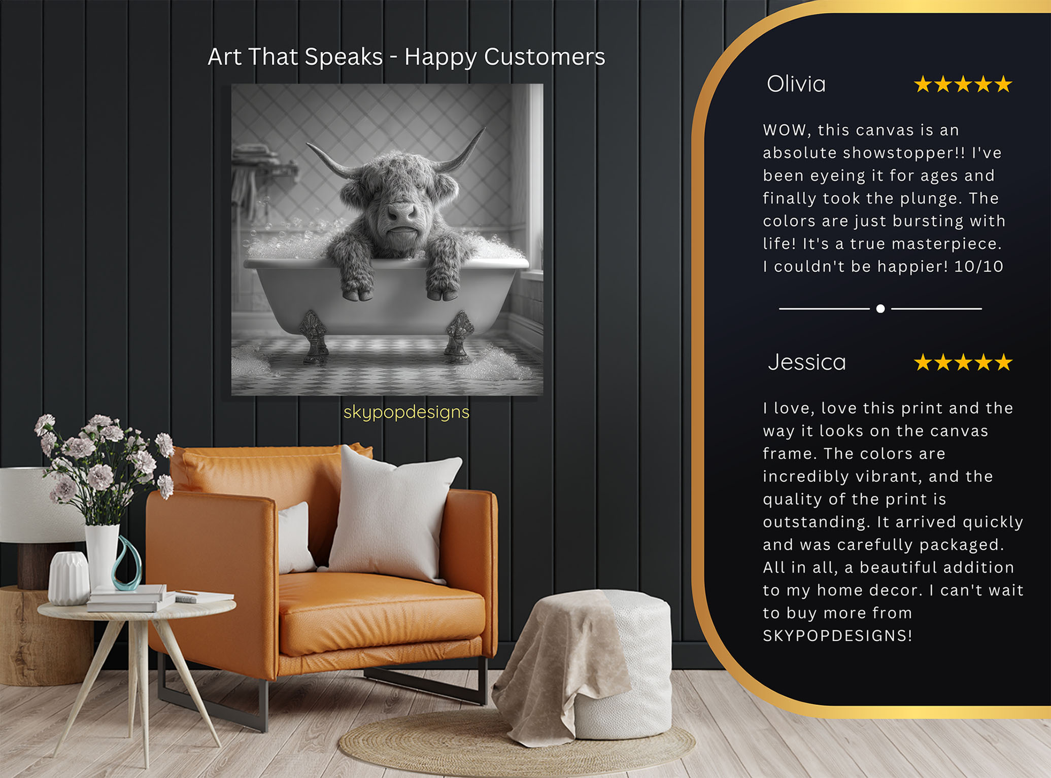 8.jpg Highland Cow Bath Art