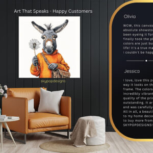 Donkey Dandelion Art