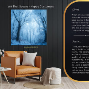 Frosted Forest Path Art