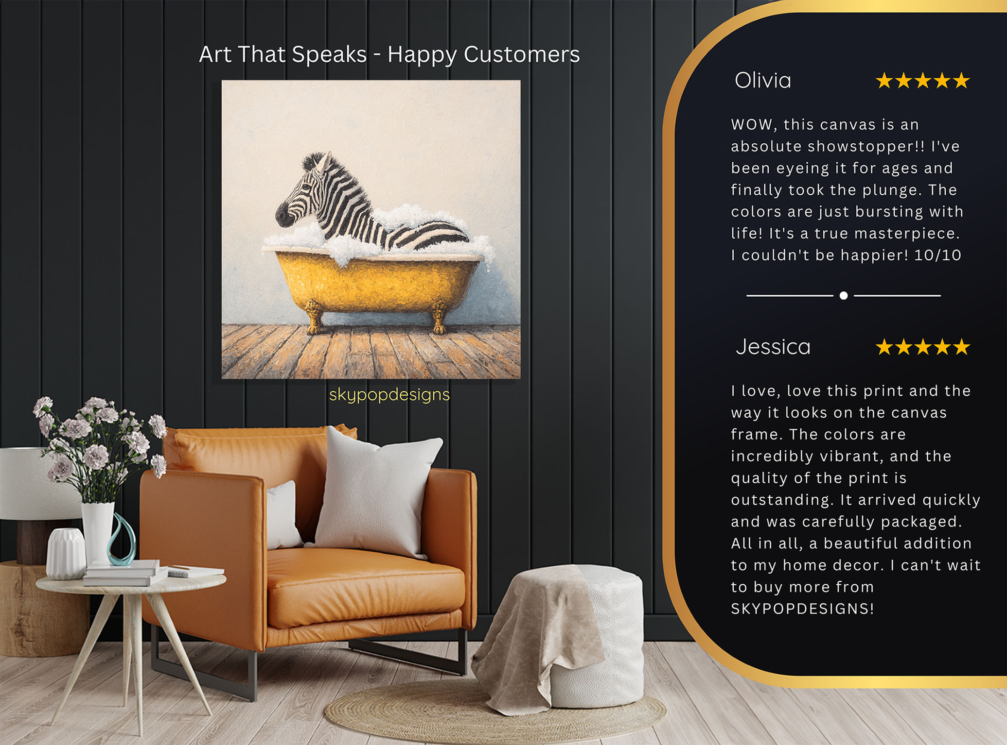 8.jpg Zebra Bubble Bath Art