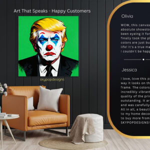 Donald Trump Joker Face Art