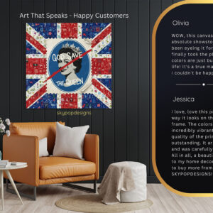 God Save The Queen Collage Art