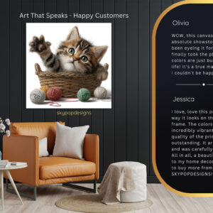 Kitten in Basket Art