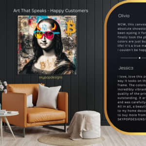 Mona Lisa Bitcoin Art