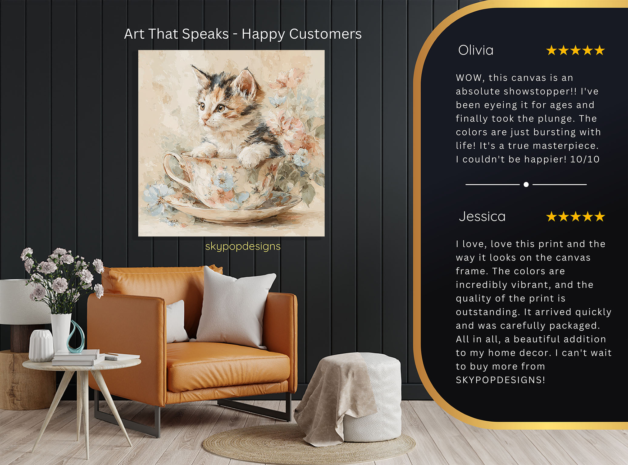 8.jpg Kitten in Teacup Art