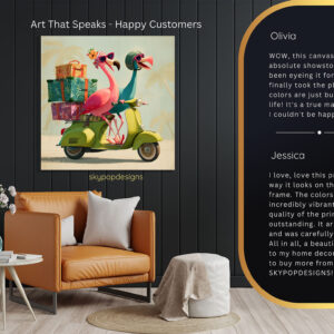 Flamingo Road Trip Art