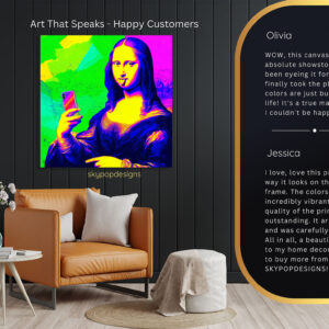 Mona Lisa Selfie Art