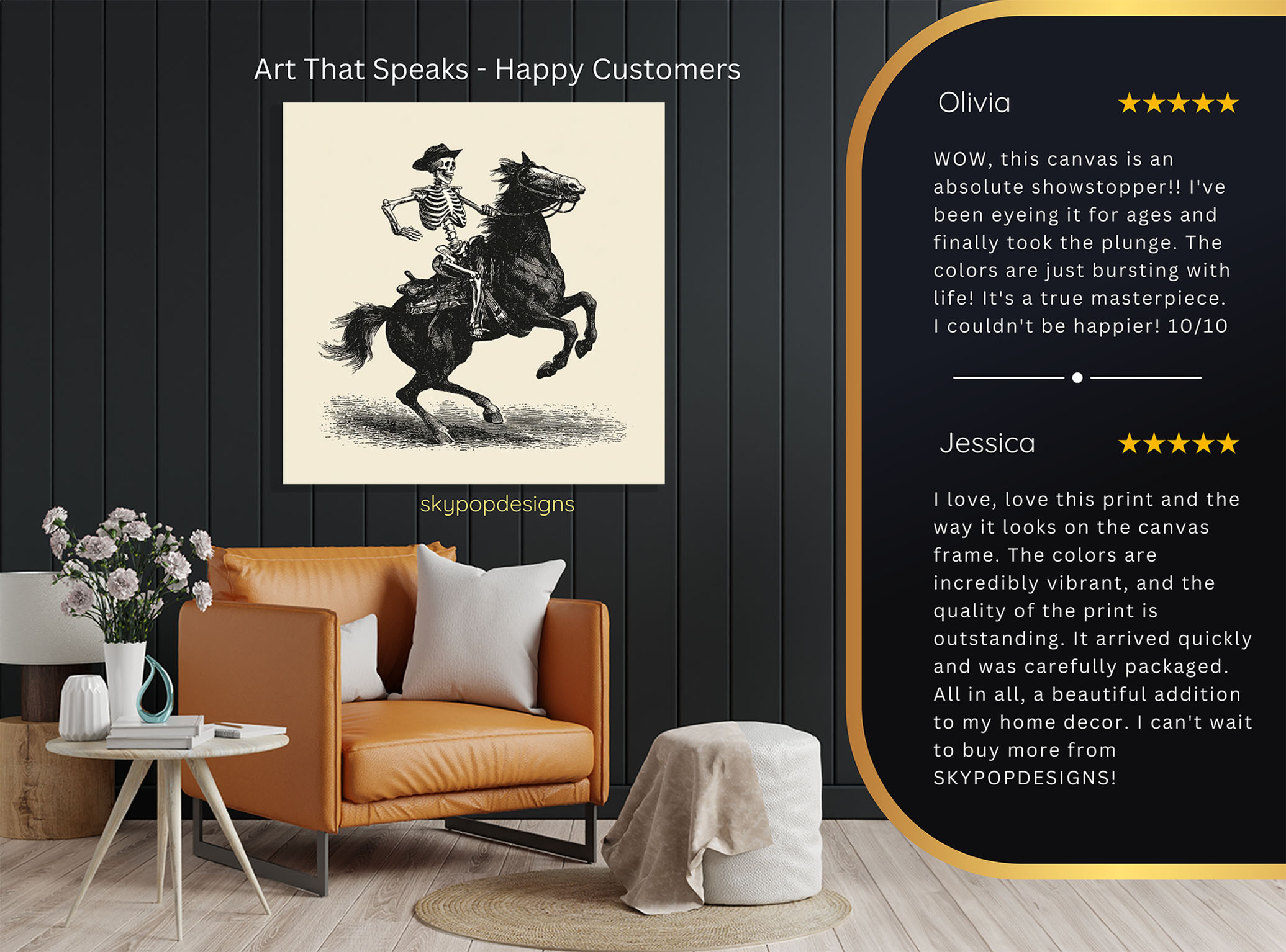 8.jpg Skeleton Cowboy Horse Art