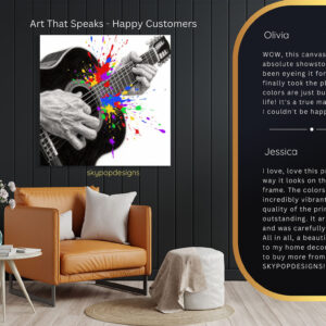 Guitar Splash Music Art