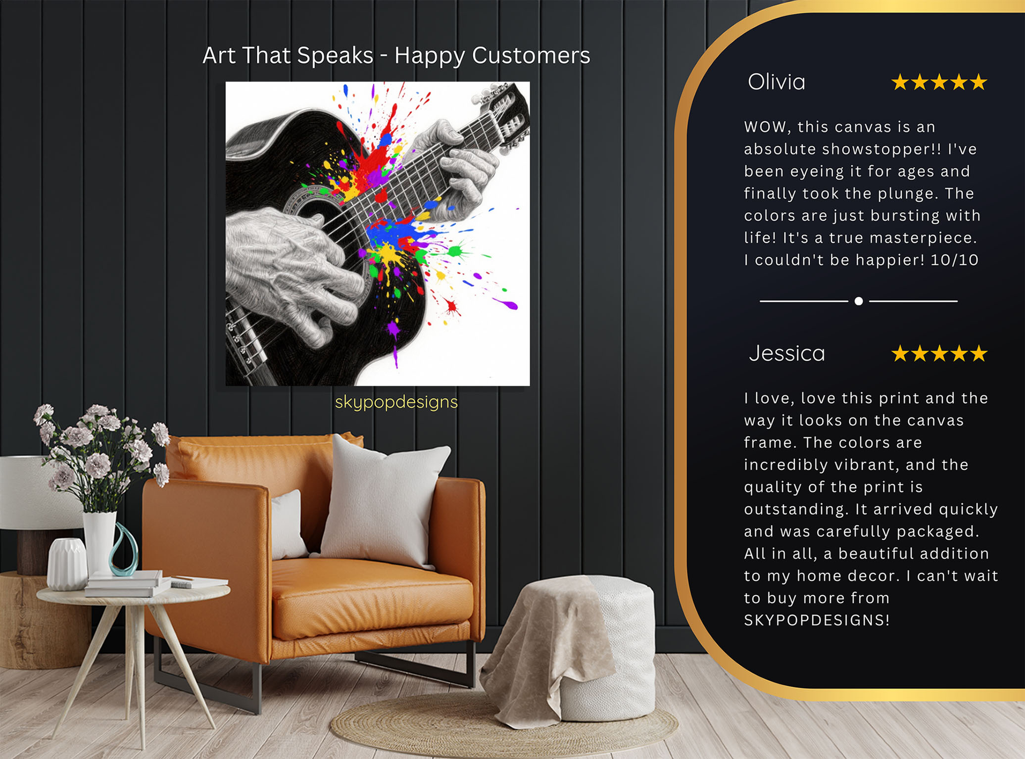 8.jpg Guitar Splash Music Art