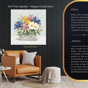 Vibrant Garden Blooms Art