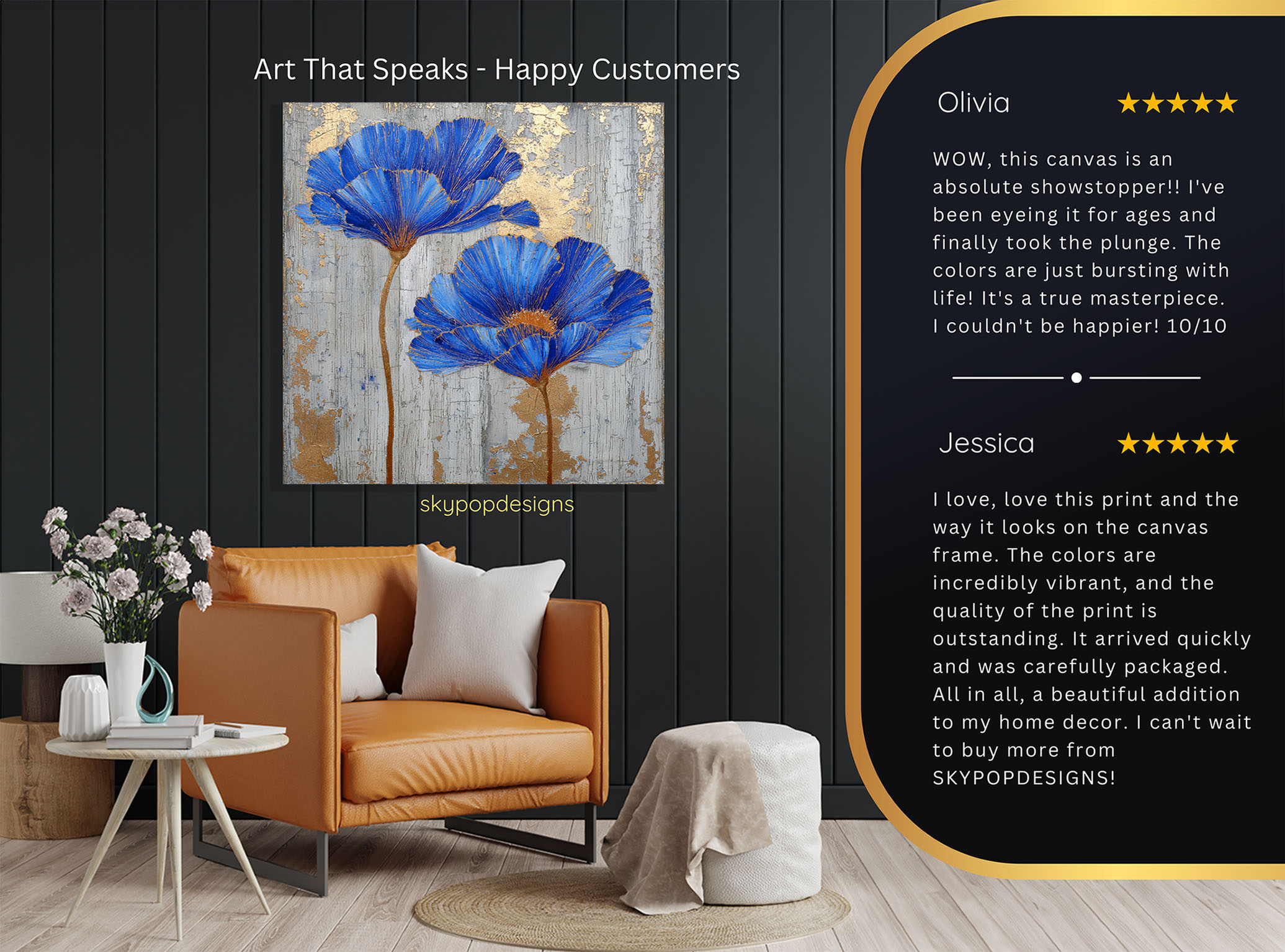 8.jpg Blue Poppy Bloom Art