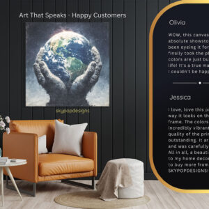 Earth in Hands Wall Art