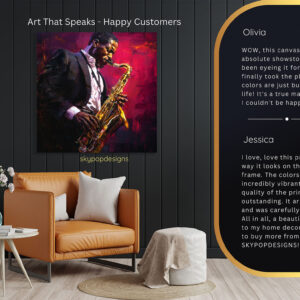 Jazz Saxophone Player Art