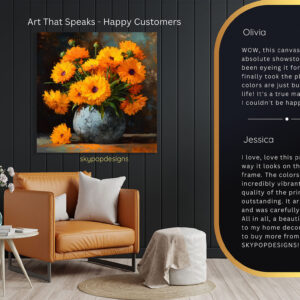 Marigold Bouquet Art