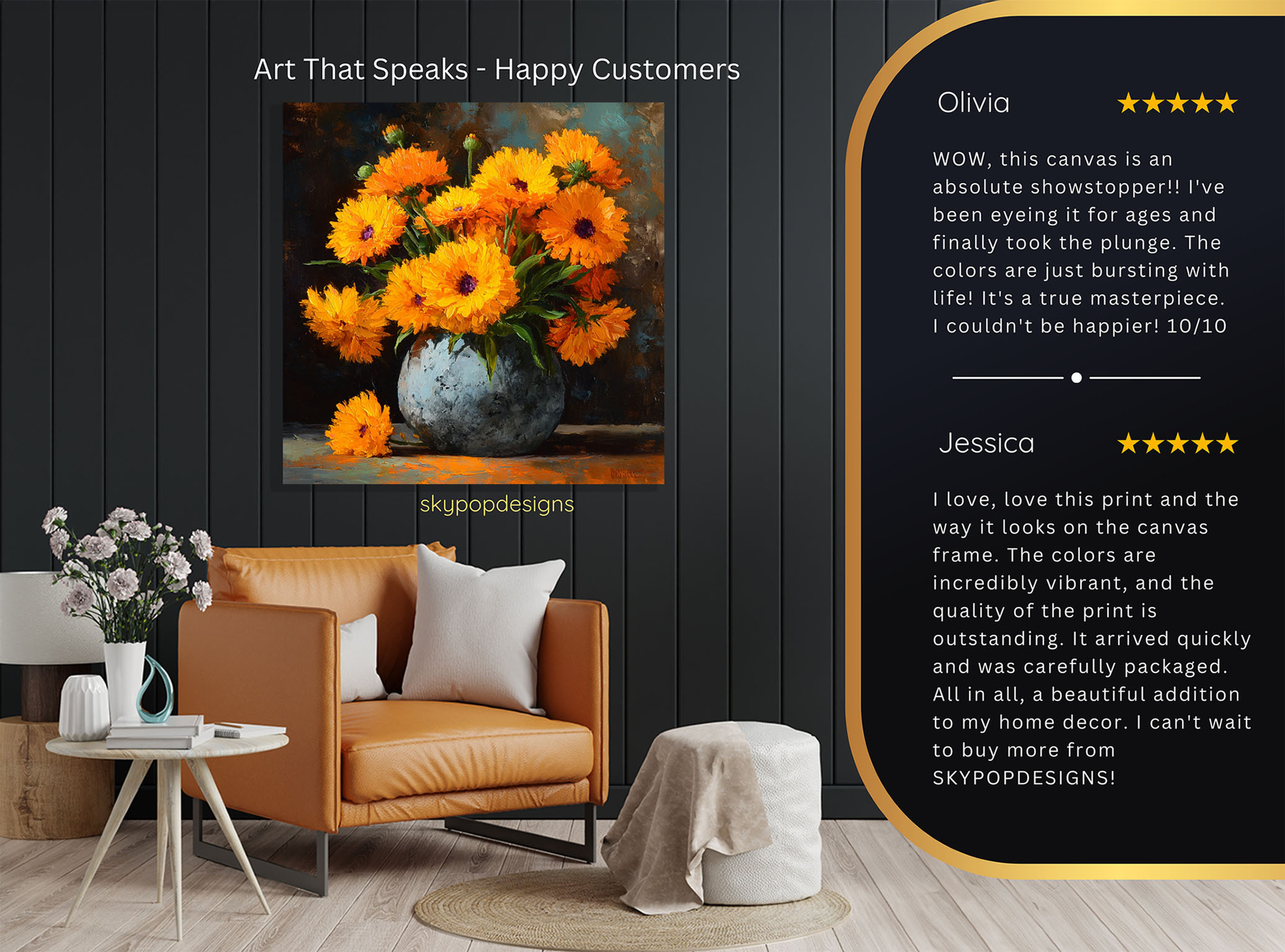 8.jpg Marigold Bouquet Art