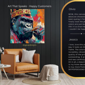 Gorilla Cigar Lounge Art