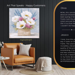 Poppy Lavender Arrangement Art