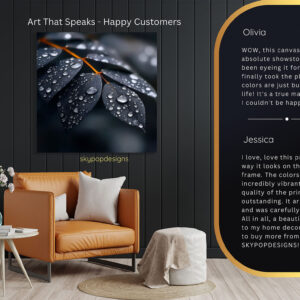 Dew Drops Leaves Art