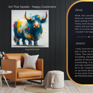 Highland Cow Art