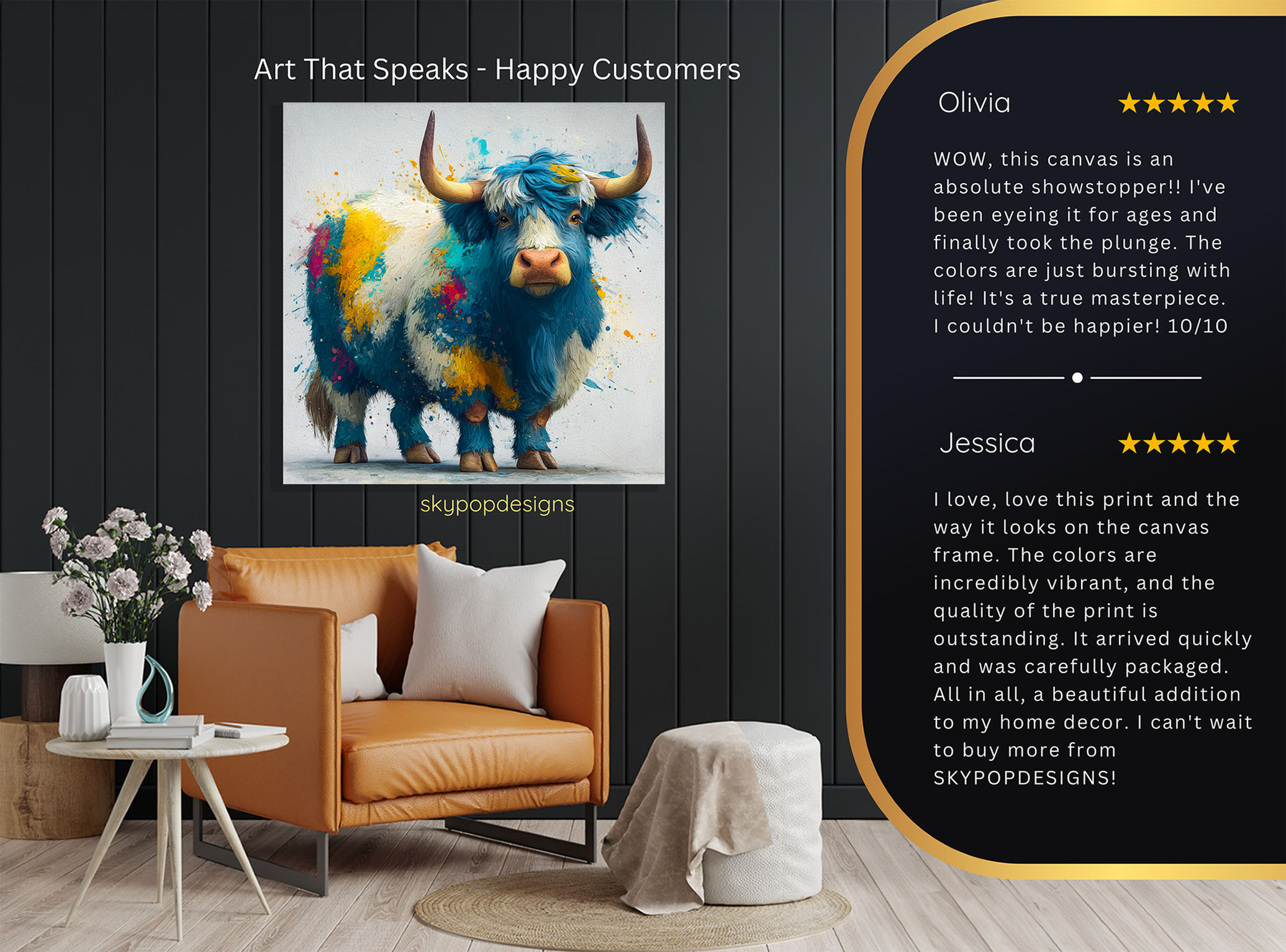 8.jpg Highland Cow Art