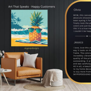 Pineapple Beach Vibes Art