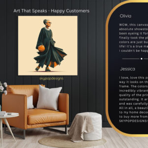 Ruth Bader Ginsburg Basketball Art