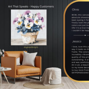 Pansy Pot Garden Art