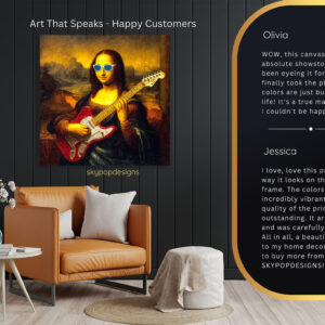Mona Lisa Rock Star Art