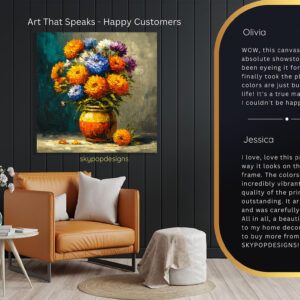 Marigold Bouquet Art